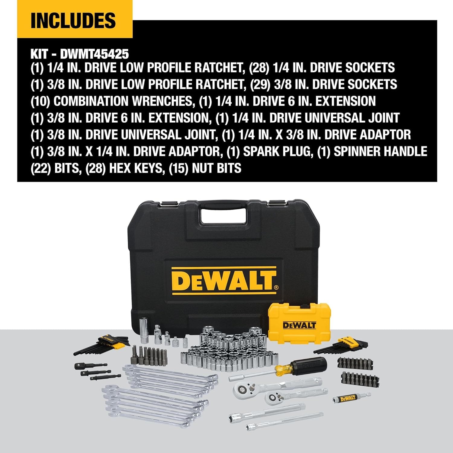 DEWALT 142 Piece Mechanics Tool Set DWMT45425