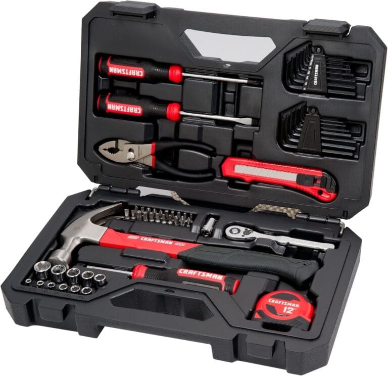 CRAFTSMAN 57-piece mechanics tool set for home repairs