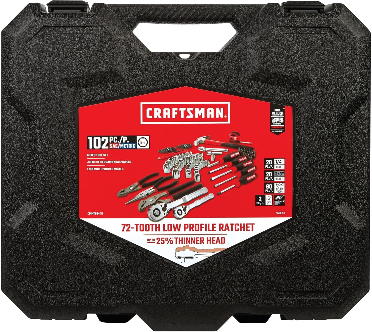 CRAFTSMAN 102 Piece Mechanics Tool Set
