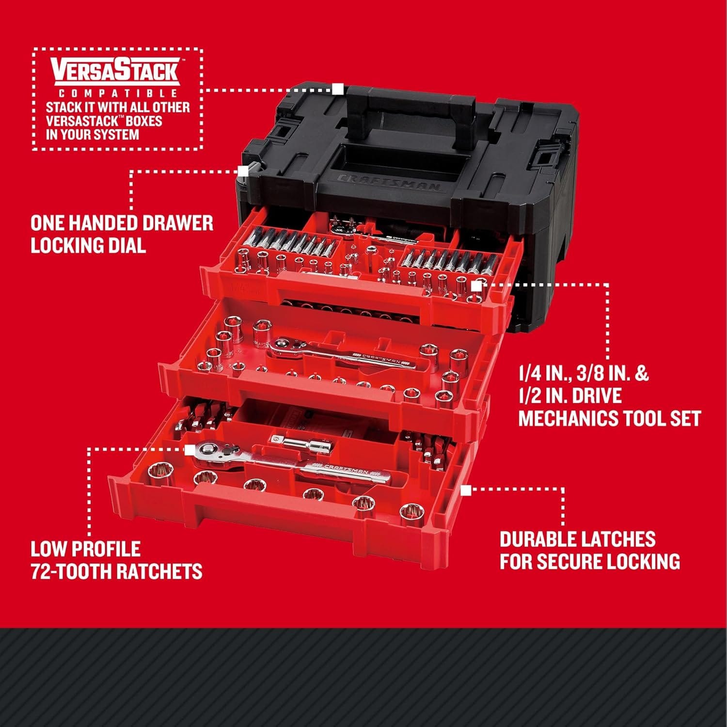 CRAFTSMAN 230 Piece Mechanics Tool Set